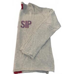 NEW THE BLUE COLLECTION women's ole miss sip sweater in grey
